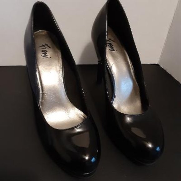 Fioni Woman Black Patent Leather High Heel Size 9 - Picture 1 of 8